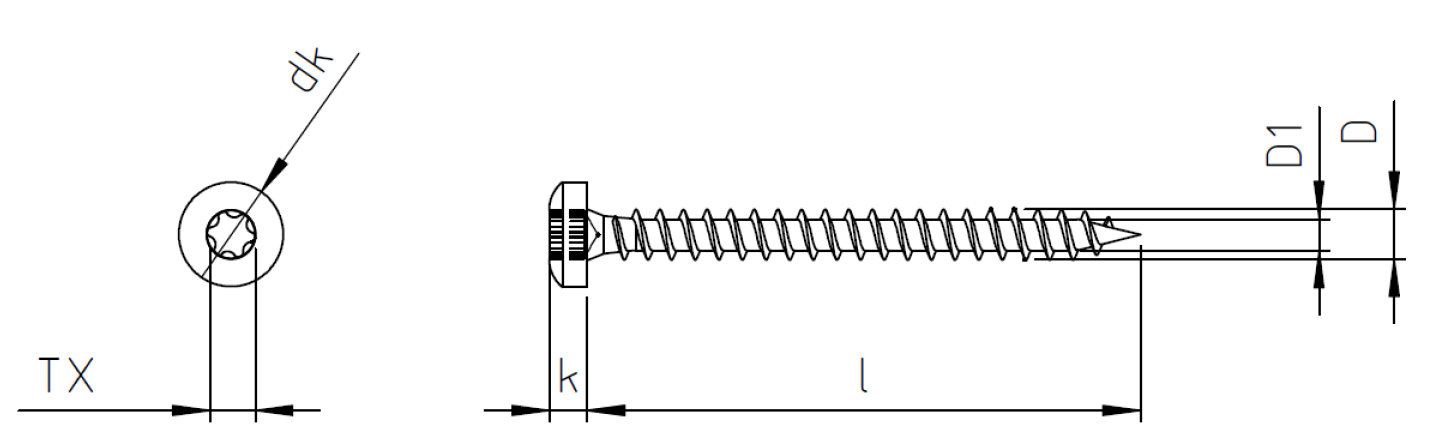Technische Zeichnung Panhead TX