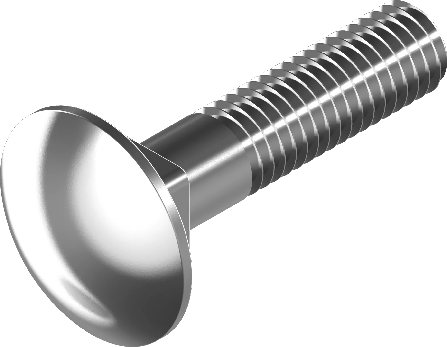 Flachrundschrauben mit Vierkantansatz, Teilgewinde DIN 603