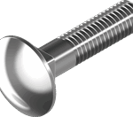 Flachrundschrauben mit Vierkantansatz, Teilgewinde DIN 603