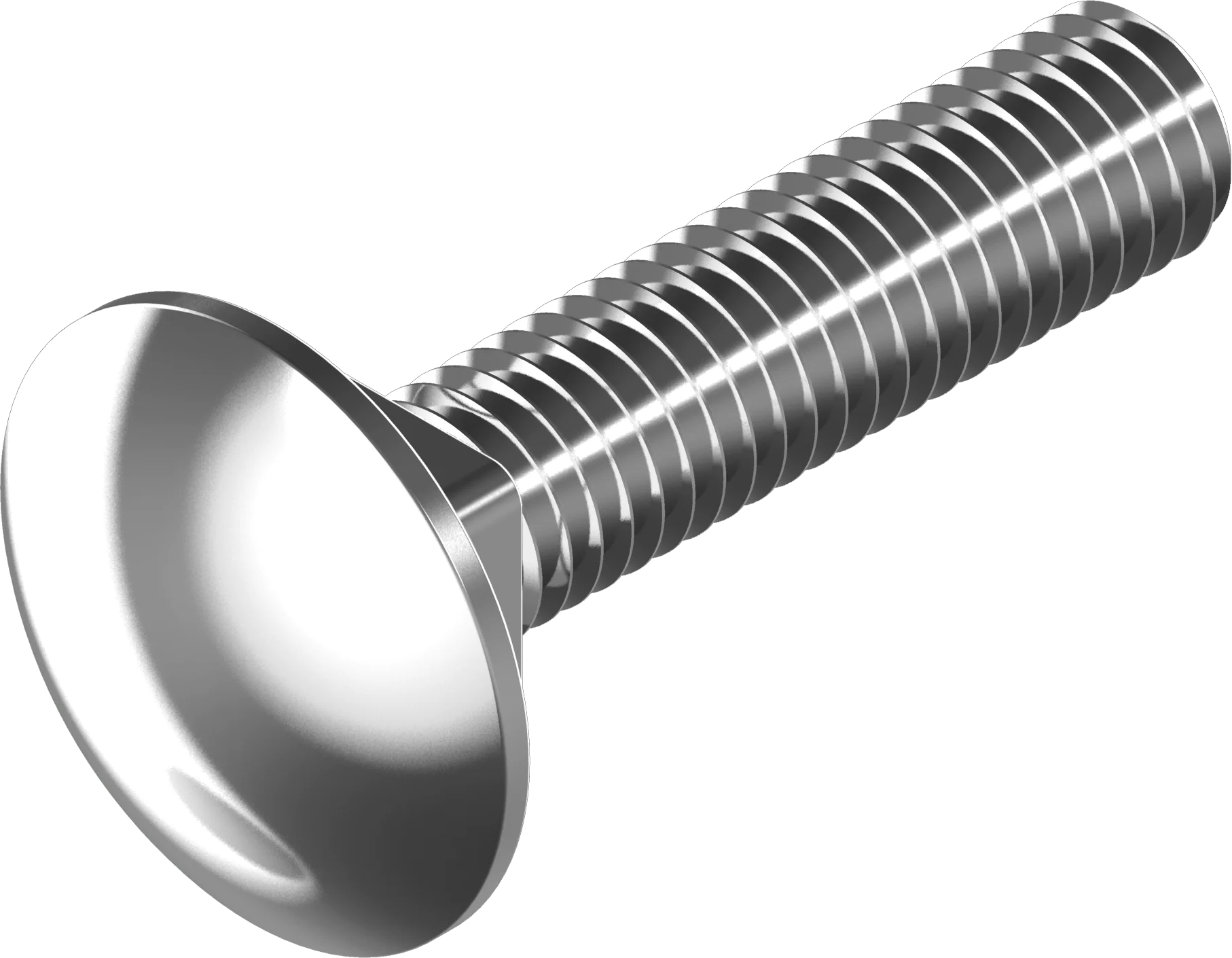 Flachrundschrauben mit Vierkantansatz, Vollgewinde DIN 603