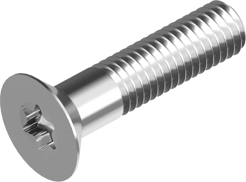Senkschrauben mit TX-Antrieb, Vollgewinde ISO 10642 (~DIN 7991)