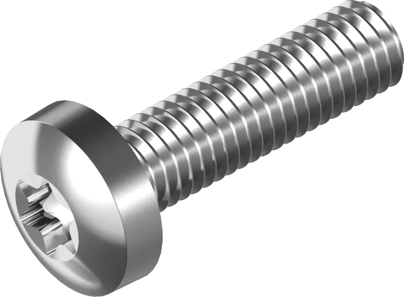 Flachkopfschrauben mit TX-Antrieb ~DIN 7985 ISO 14583