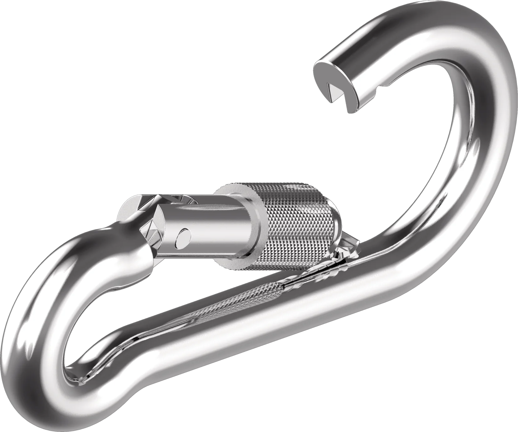 Karabinerhaken mit Sicherheitsmutter