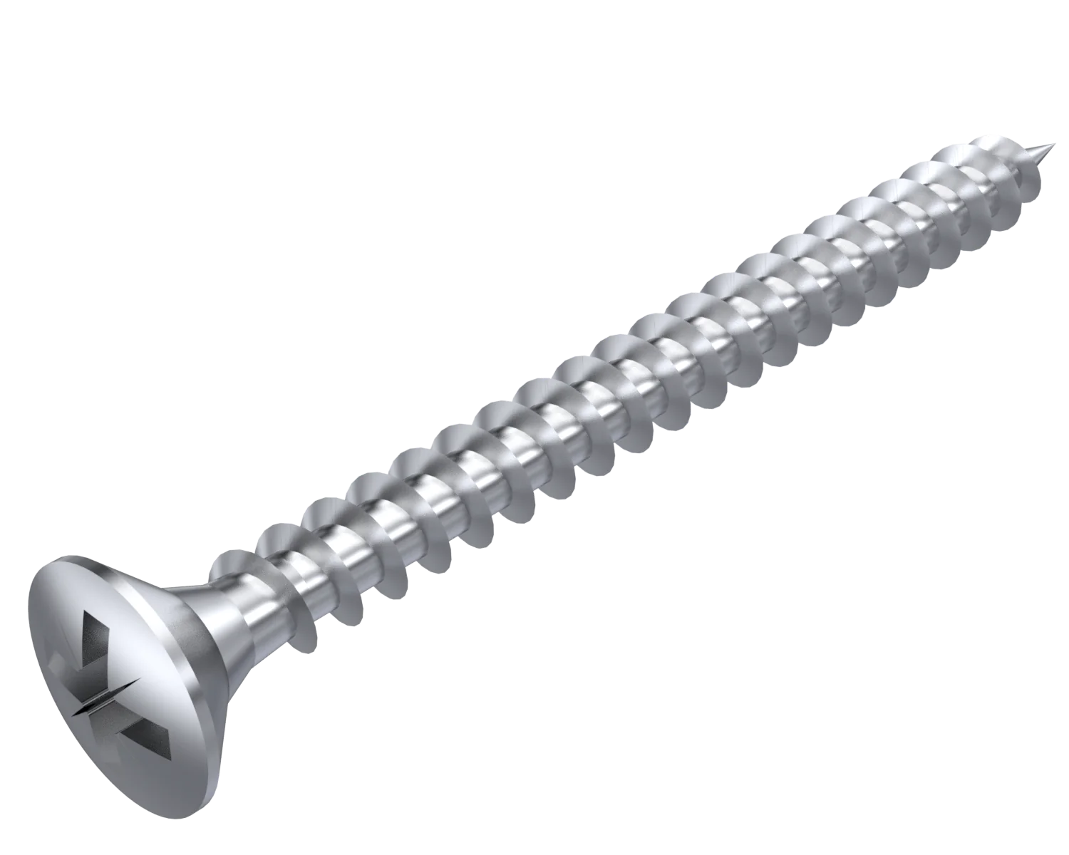 Linsensenkkopf Spanplattenschrauben Vollgewinde Kreuz-Schlitz